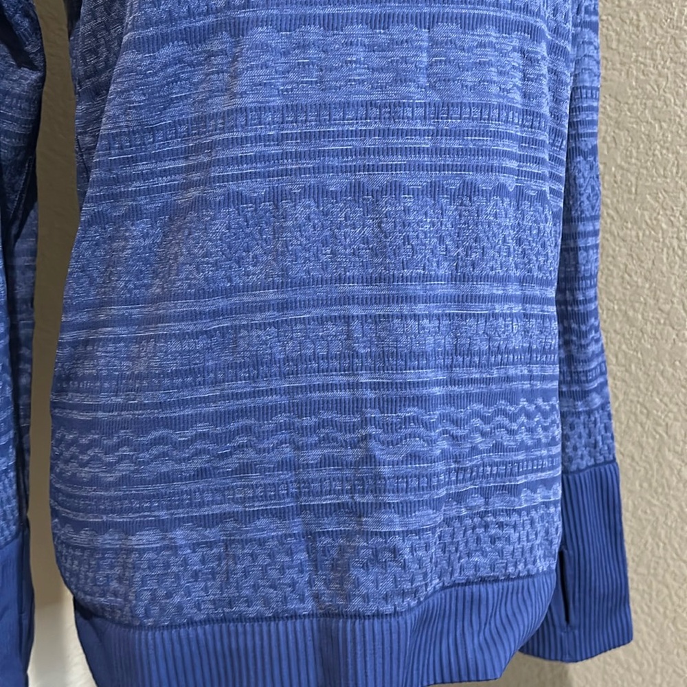 Blue Patterned Hoodie - Picture 3 of 10